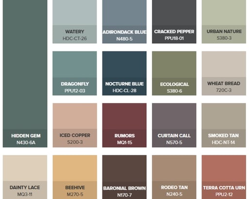 Behr's 2026 Color Trend Palette | The Furniture Mall |