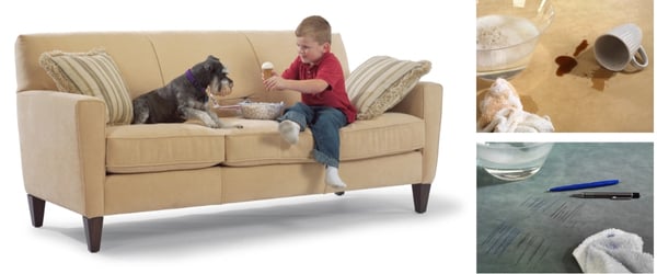 Kashmira, unique to Flexsteel, is nearly indestructible. It is made to withstand daily live with pets, kids, visitors, spills and so much more. 