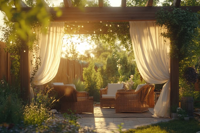 Create this perfectly peaceful scene in your own backyard. 