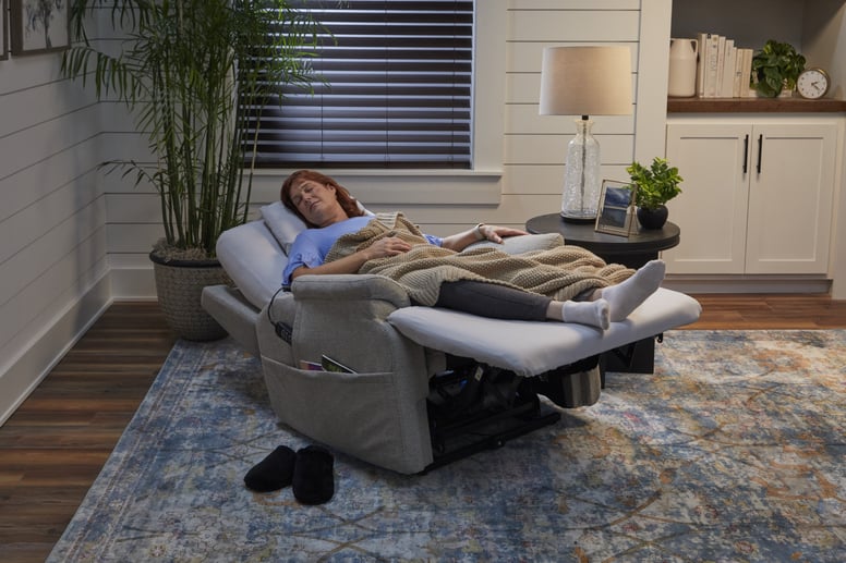 The Flexsteel Zecliner™: designed for deep rest and recovery—combining the comfort of a recliner with the support of a wellness chair.