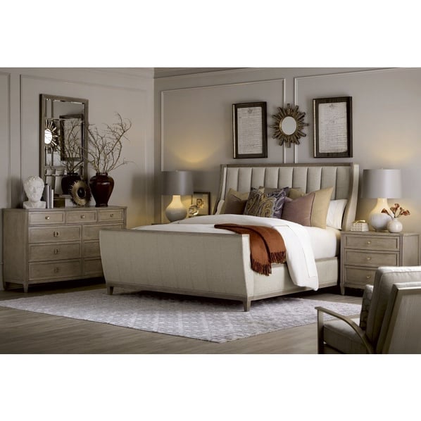contemporary upholstered bed