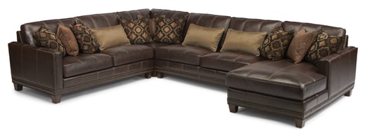 stylish leather sectional