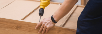 Close-up of craftsmanship details on a premium wooden dresser