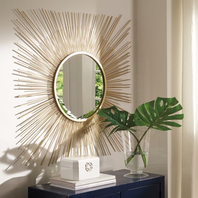 wall sun mirror