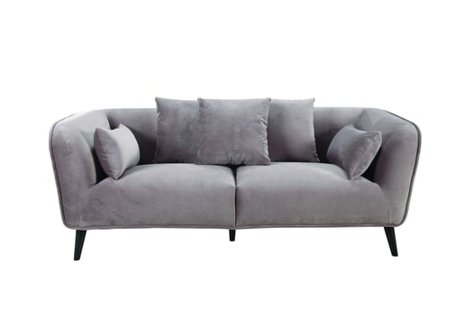 retro chic sofa with rounded back