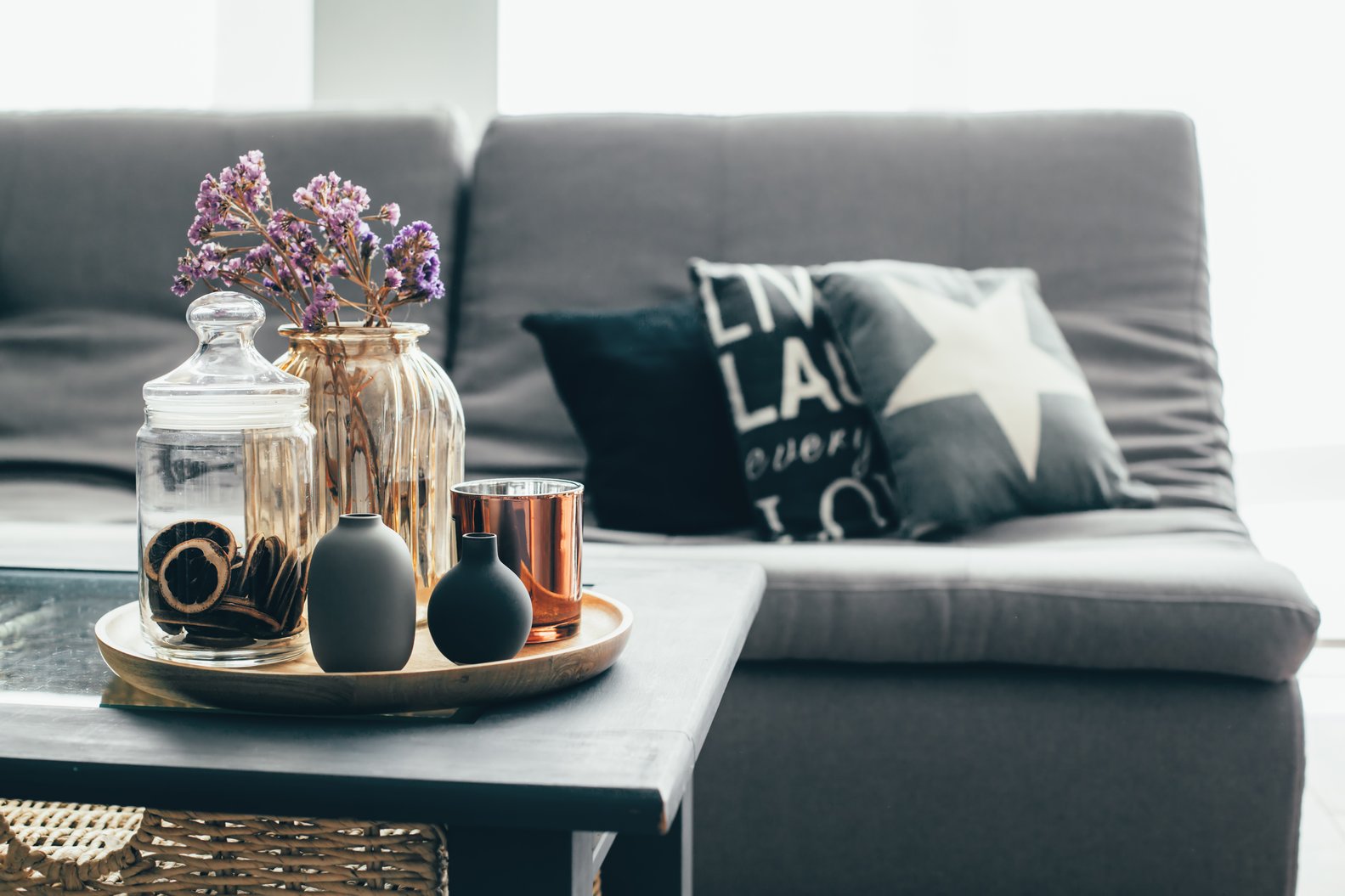 decorating a coffee table