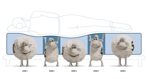Serta Mattress Review 5 Zones Example | Furniture Mall