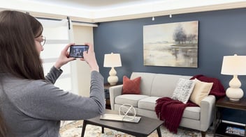 Well-designed furniture showroom displaying stylish options in a Topeka store.