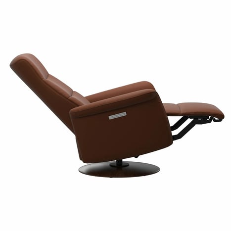 Mike Swivel Power Recliner in Paloma Copper from Stressless at The Furniture Mall