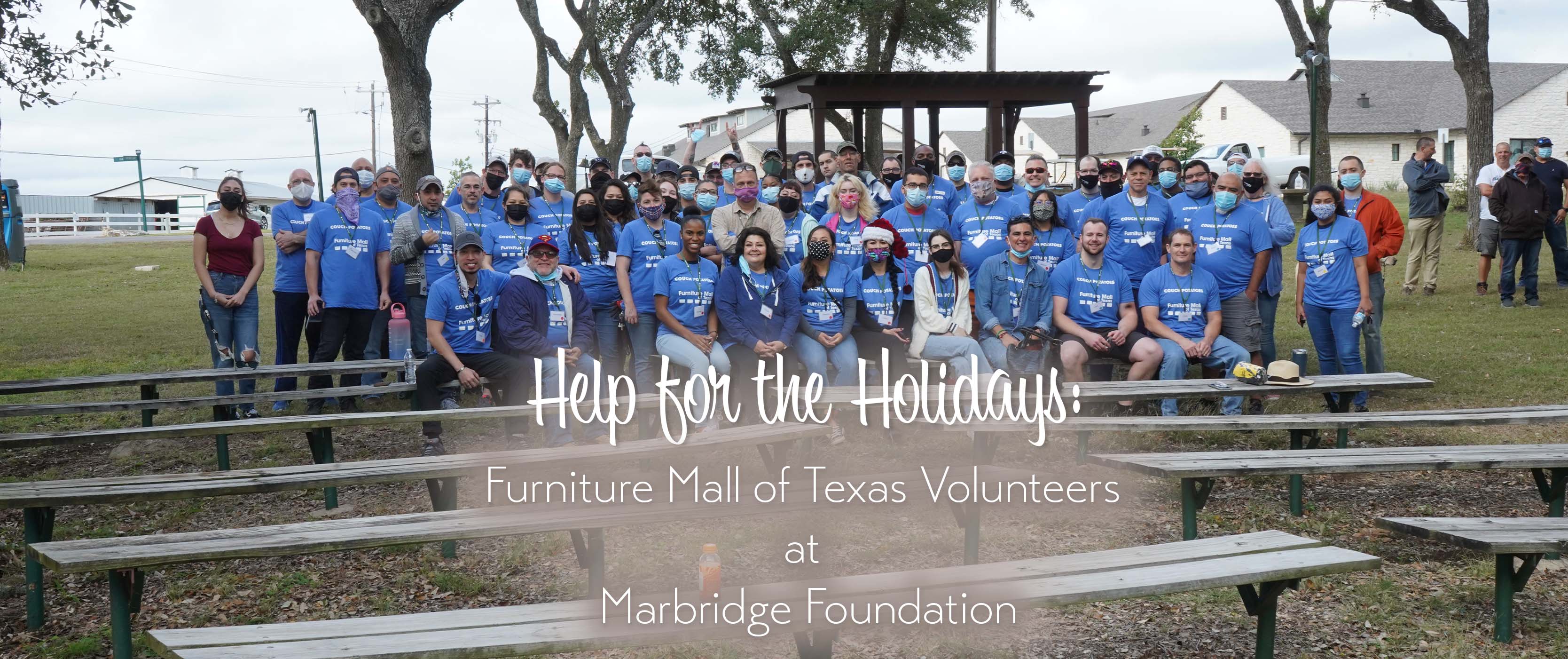 Help for the Holidays: Furniture Mall of Texas Volunteers at Marbridge Foundation