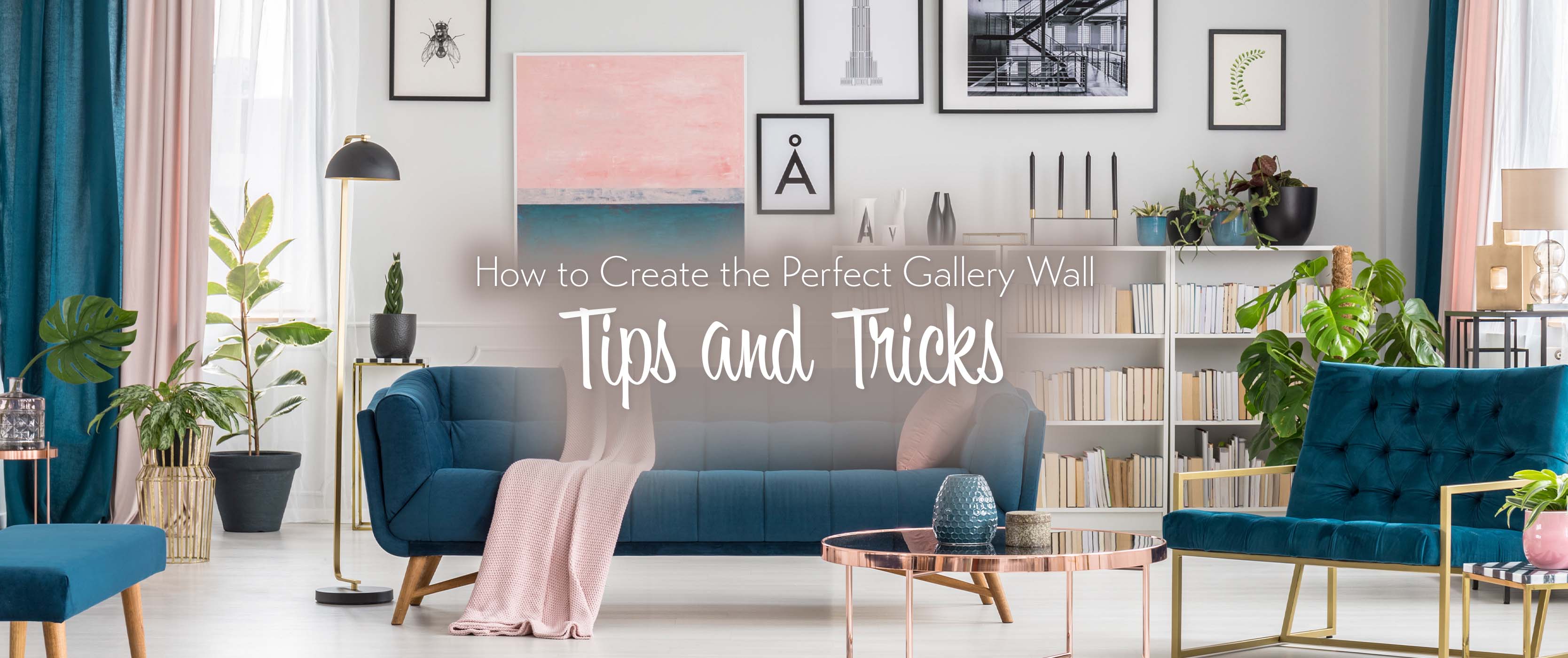 Gallery wall design tips for a stylish living room display